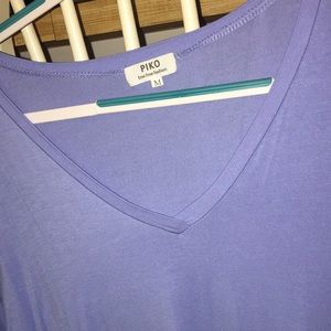 Periwinkle piko top